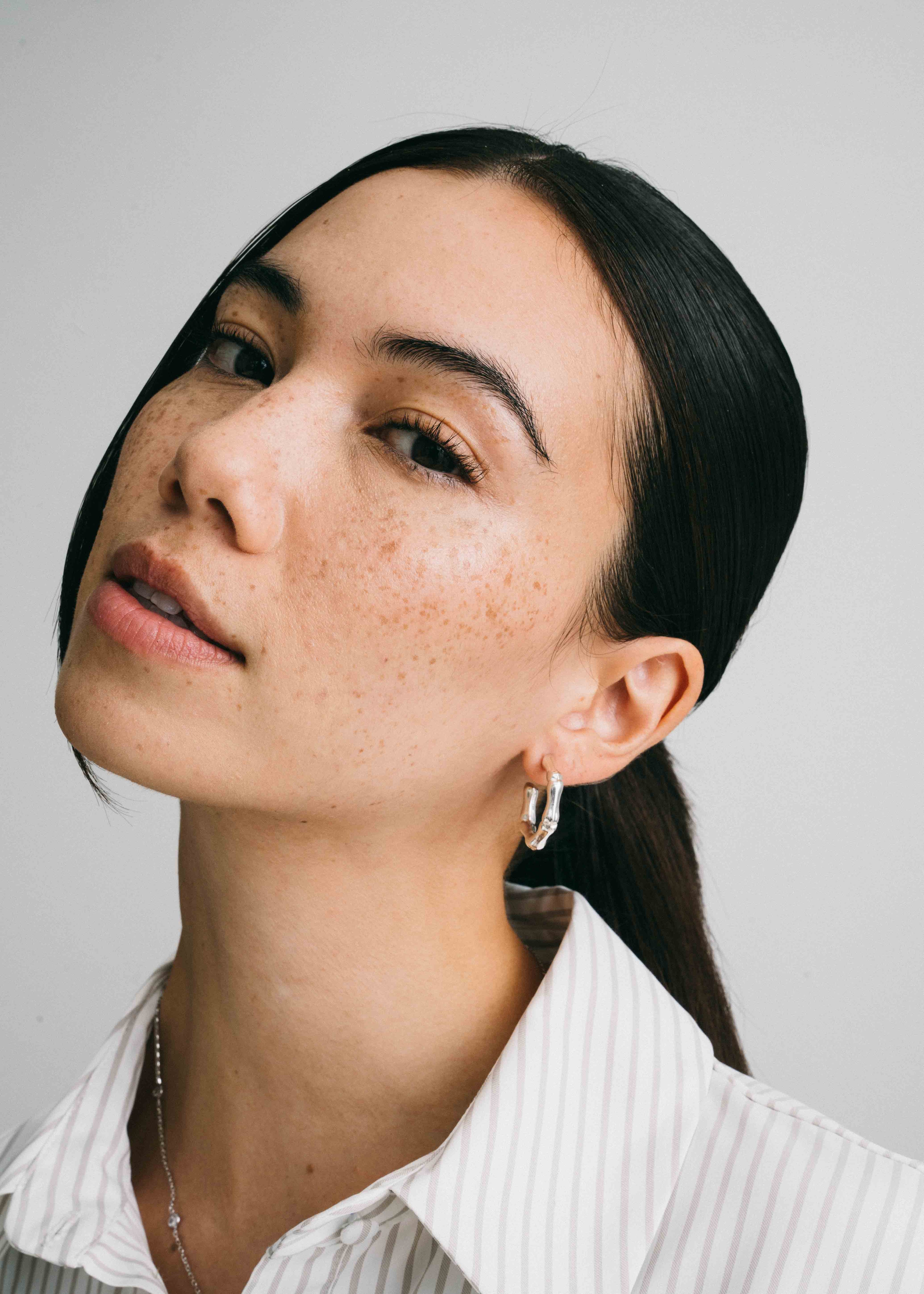 Bamboo Hoop Earrings