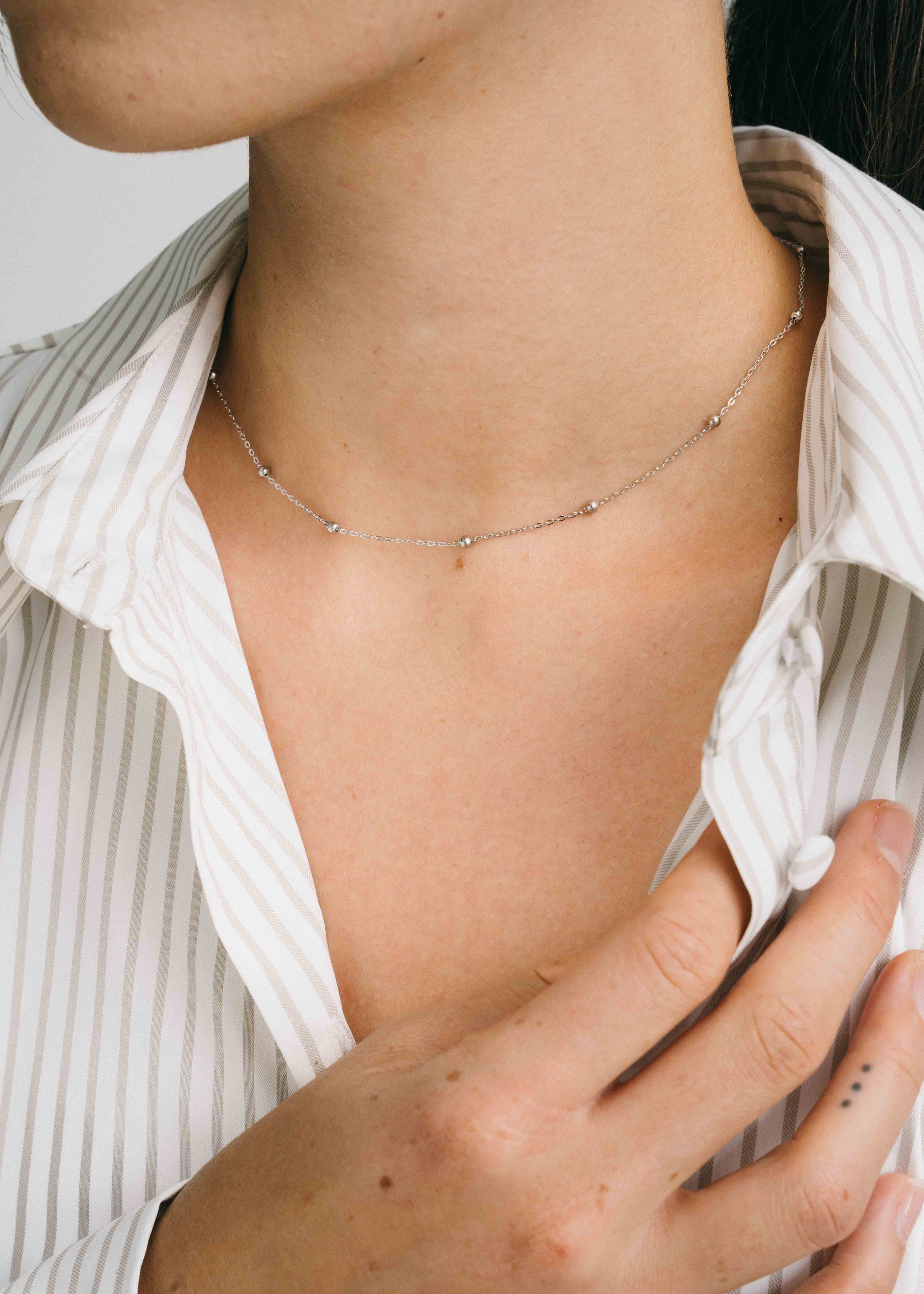 Segmented Bead Necklace