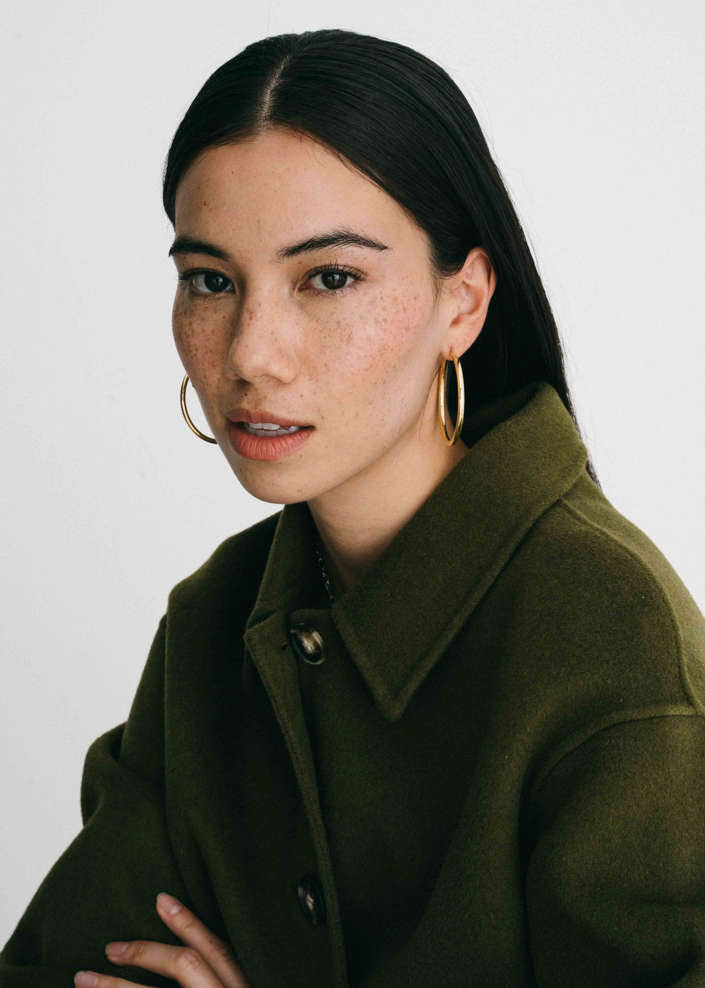 The Large Gold Hoop Earrings