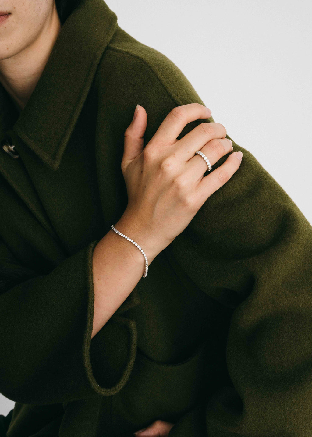 Lab Diamond Tennis Bracelet