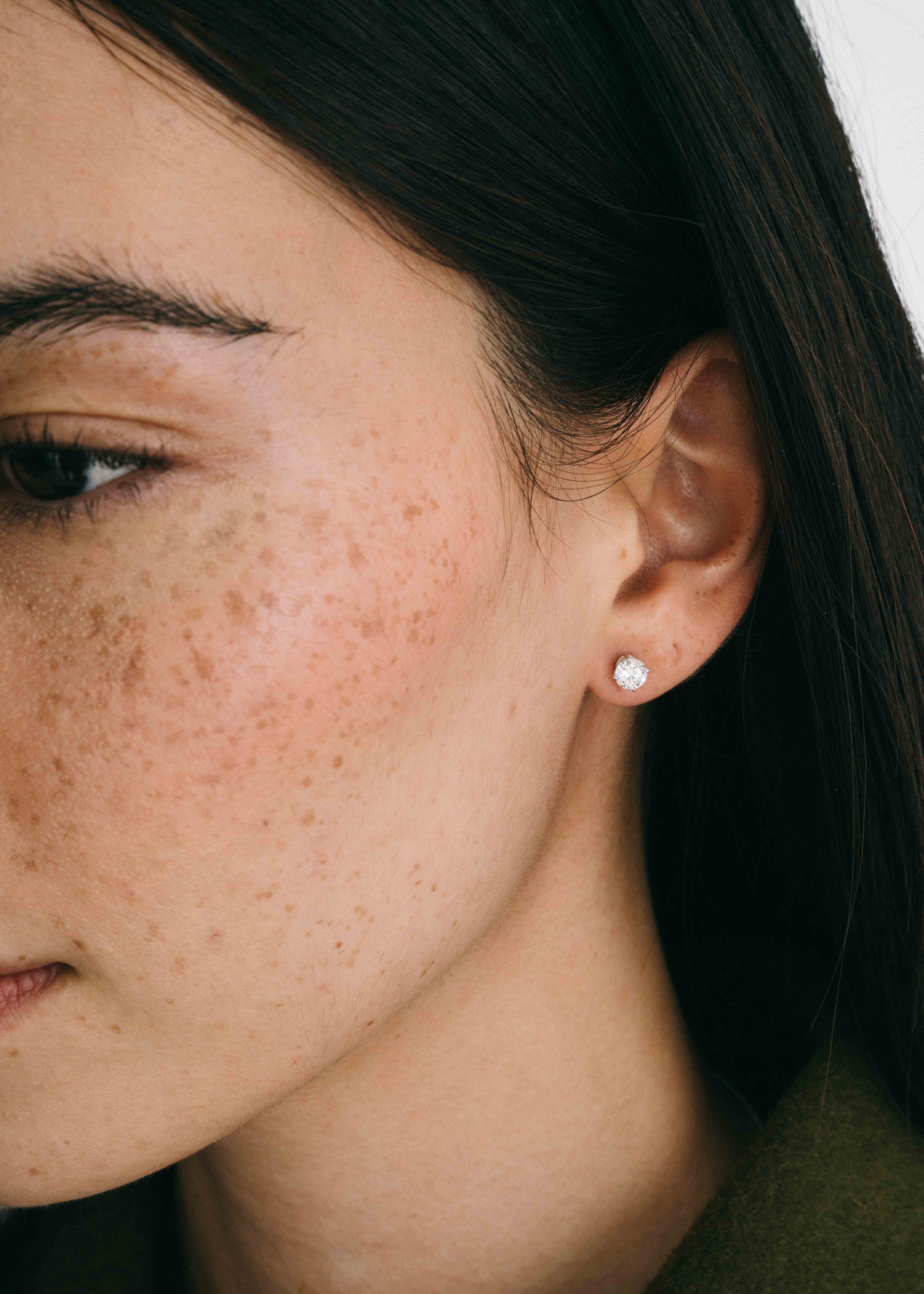 14k Lab Diamond Earrings