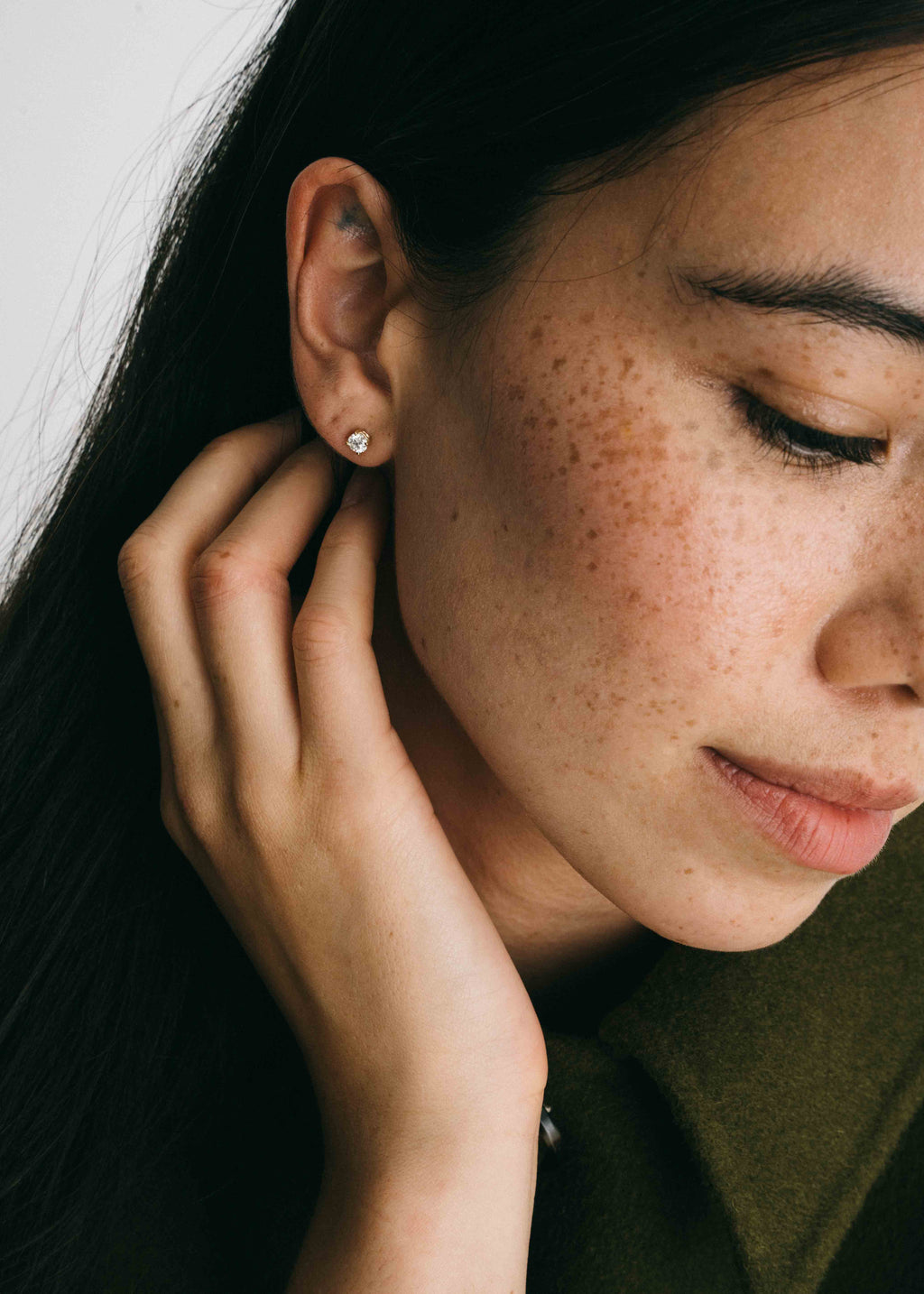 14k Lab Diamond Earrings