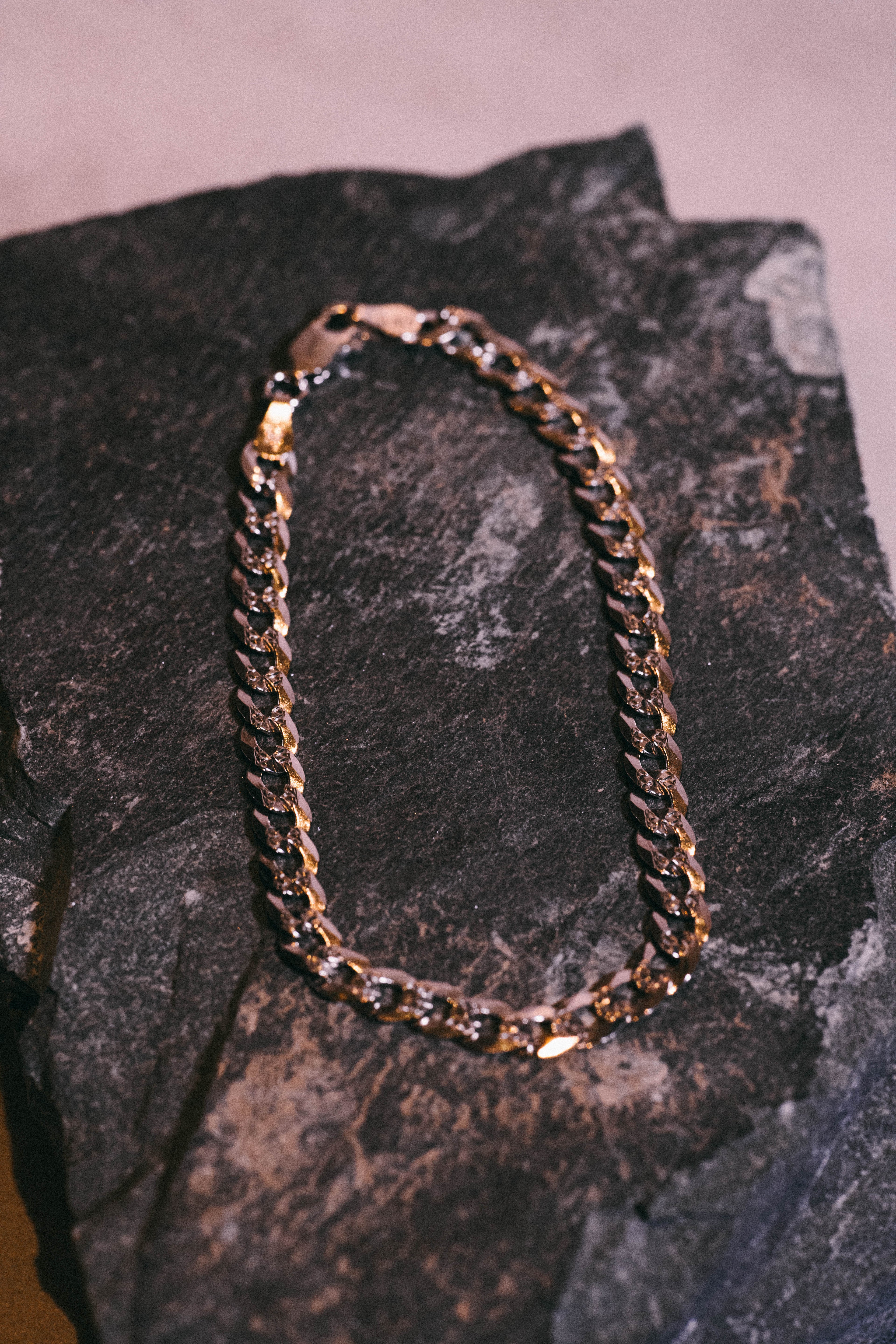 Diamond Cut Curb Bracelet