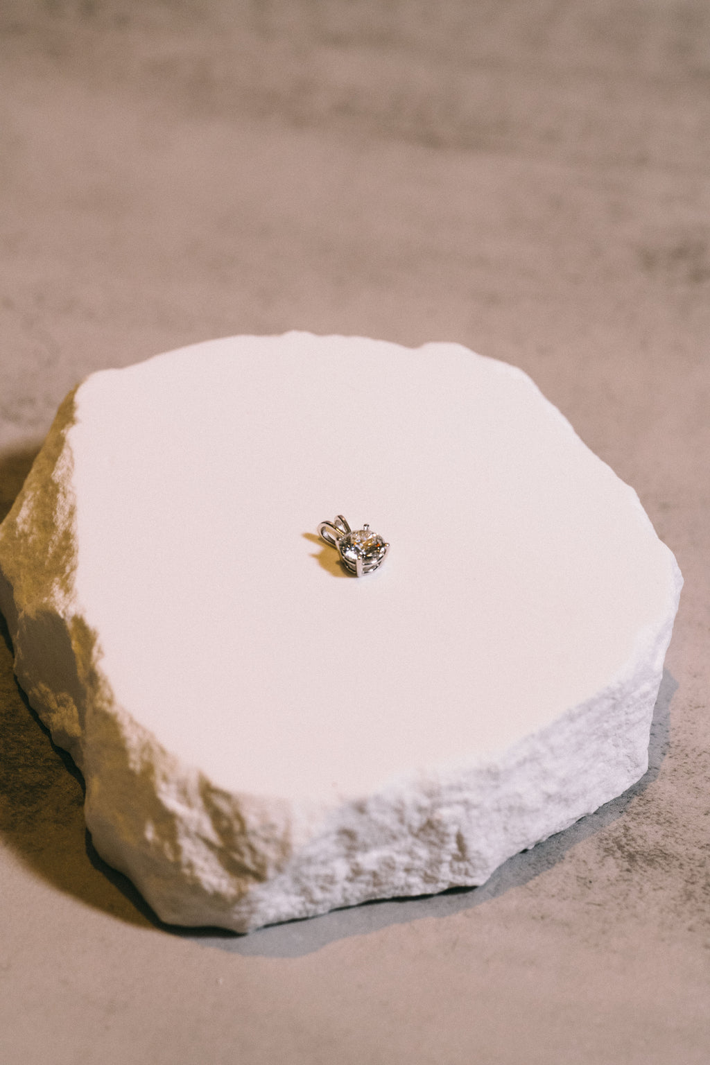 14k Lab Diamond Pendant