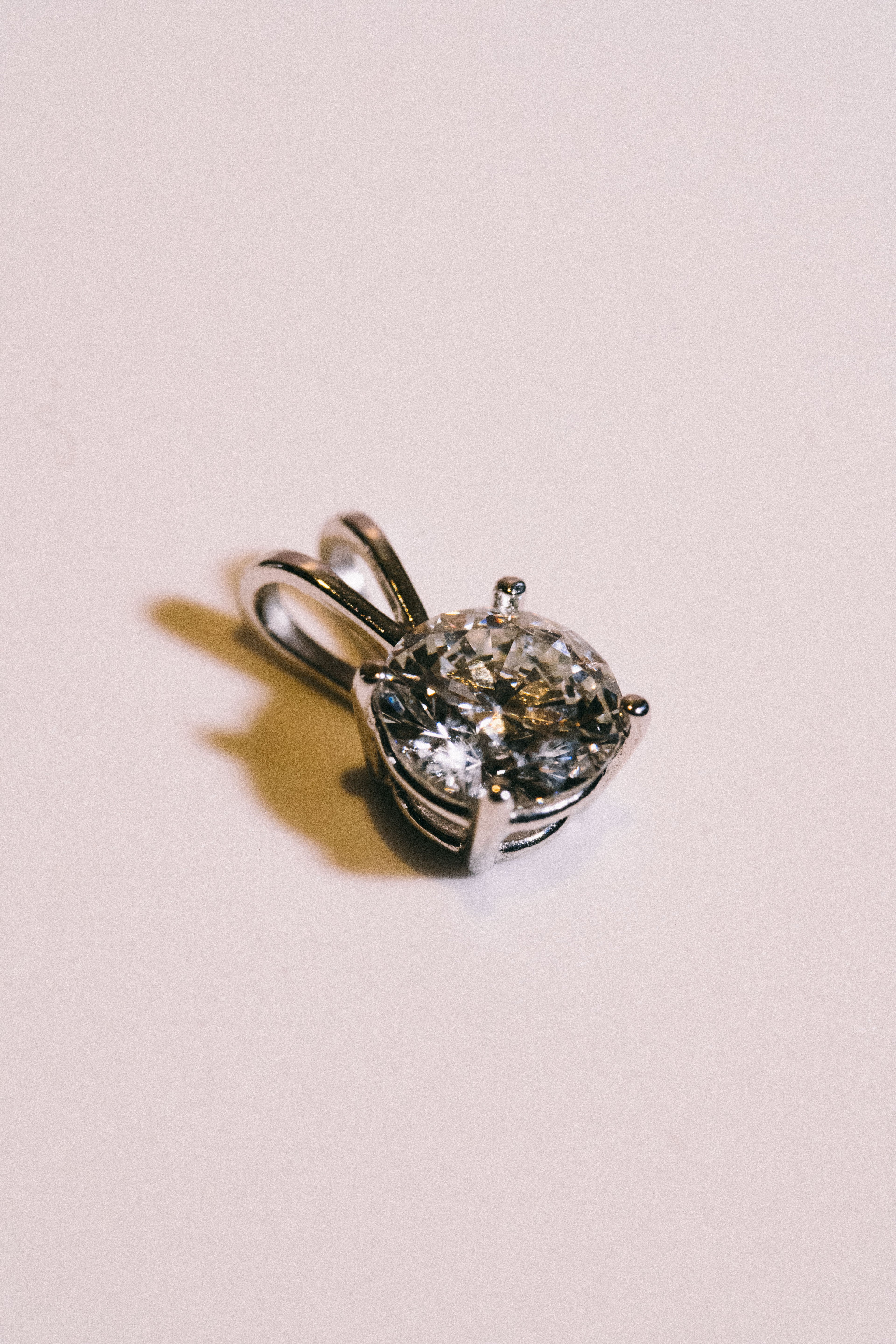 14k Lab Diamond Pendant