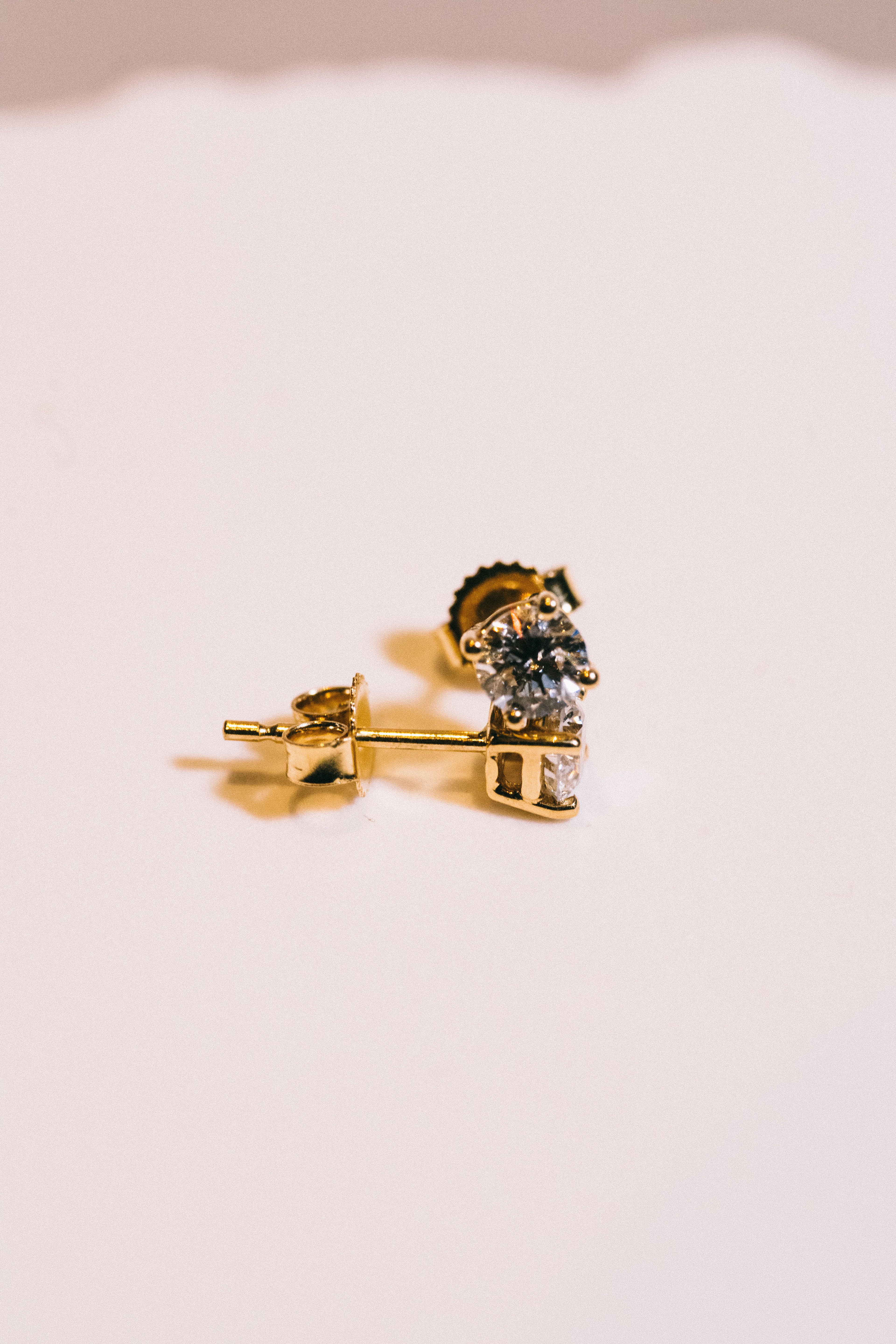 14k Lab Diamond Earrings