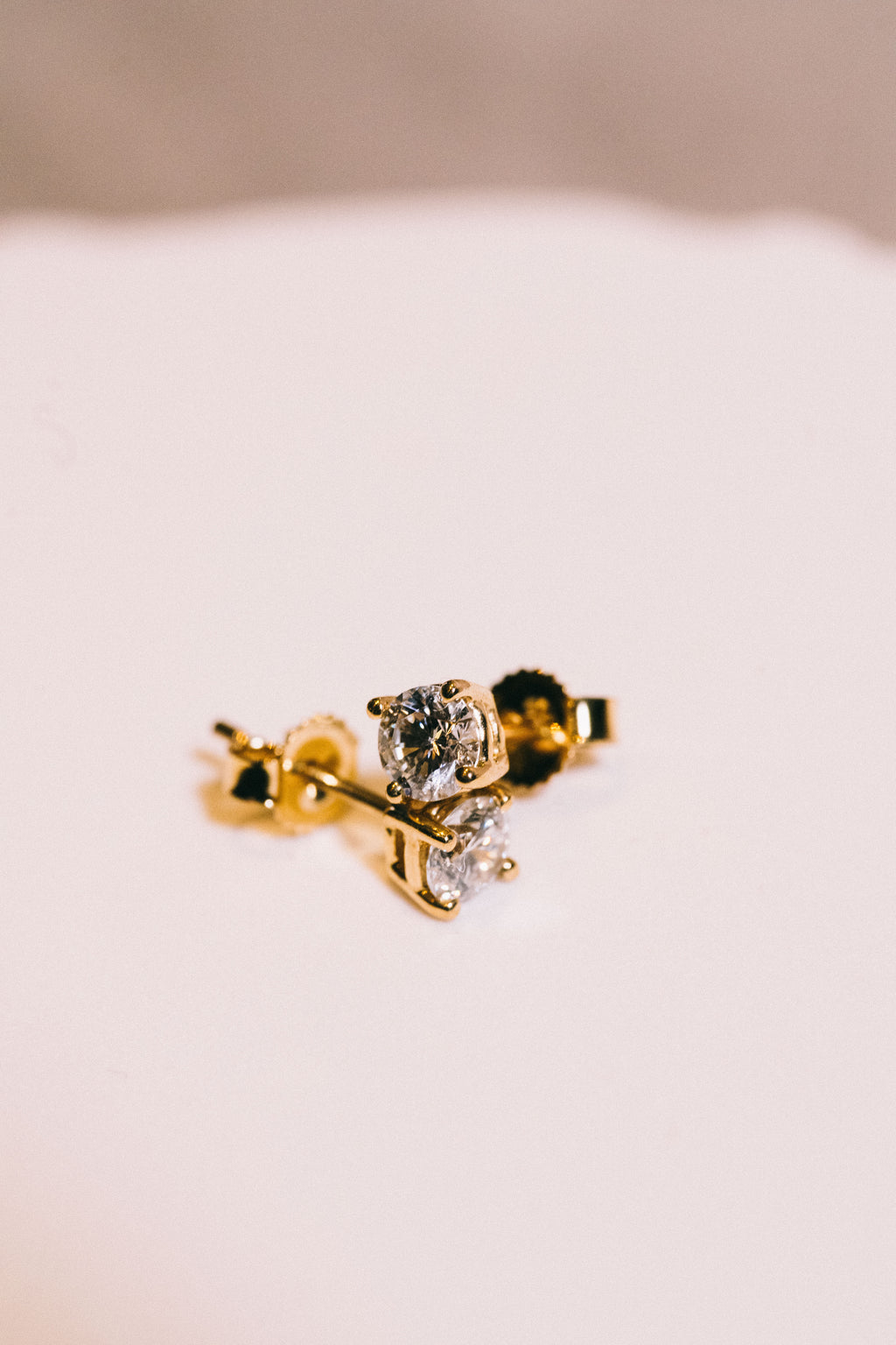 14k Lab Diamond Earrings