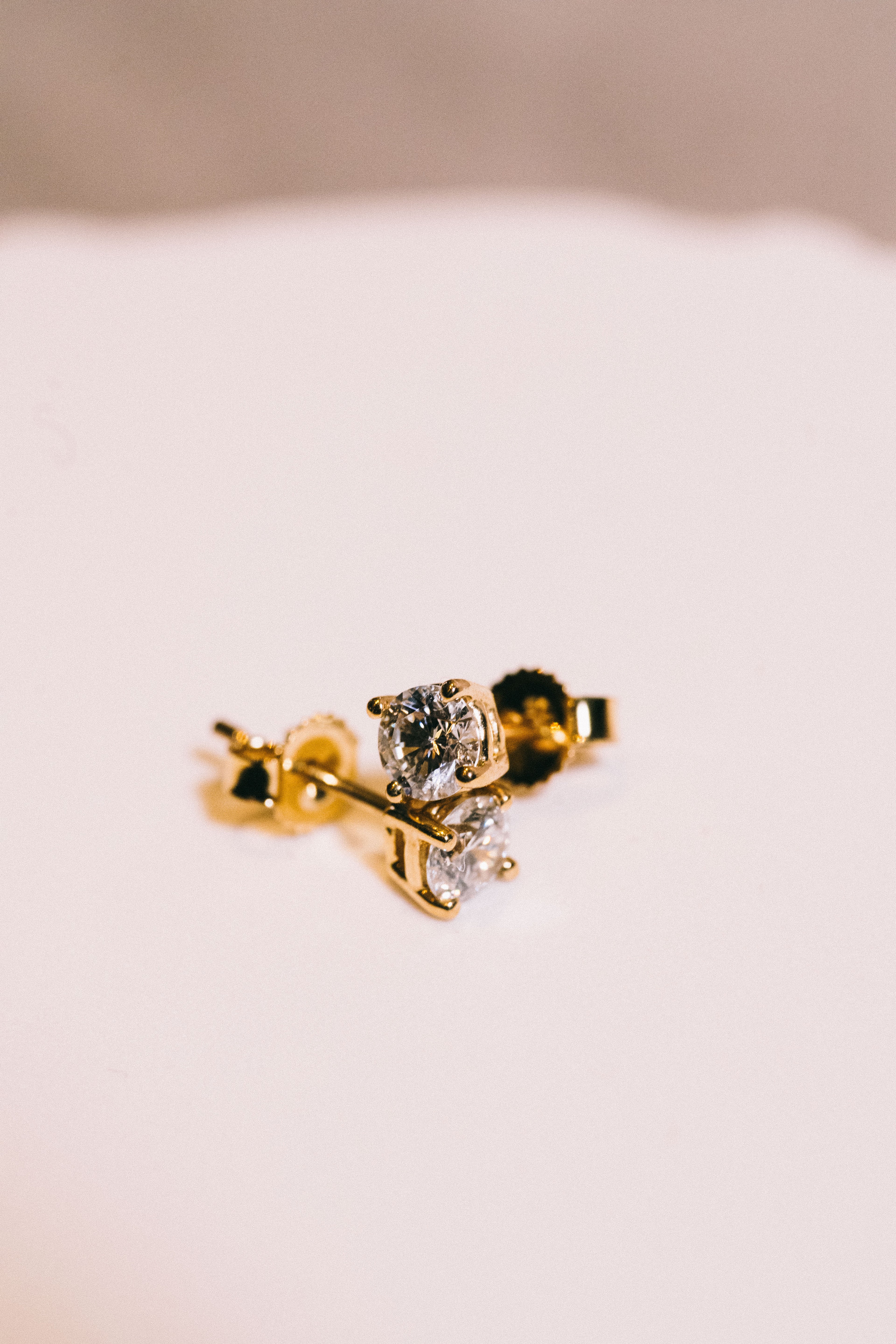 14k Lab Diamond Earrings