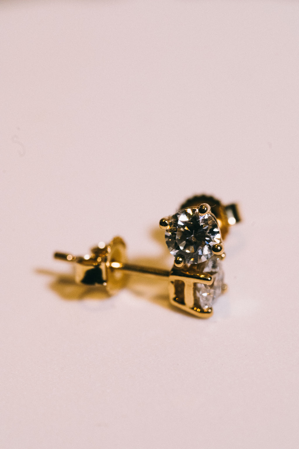 14k Lab Diamond Earrings