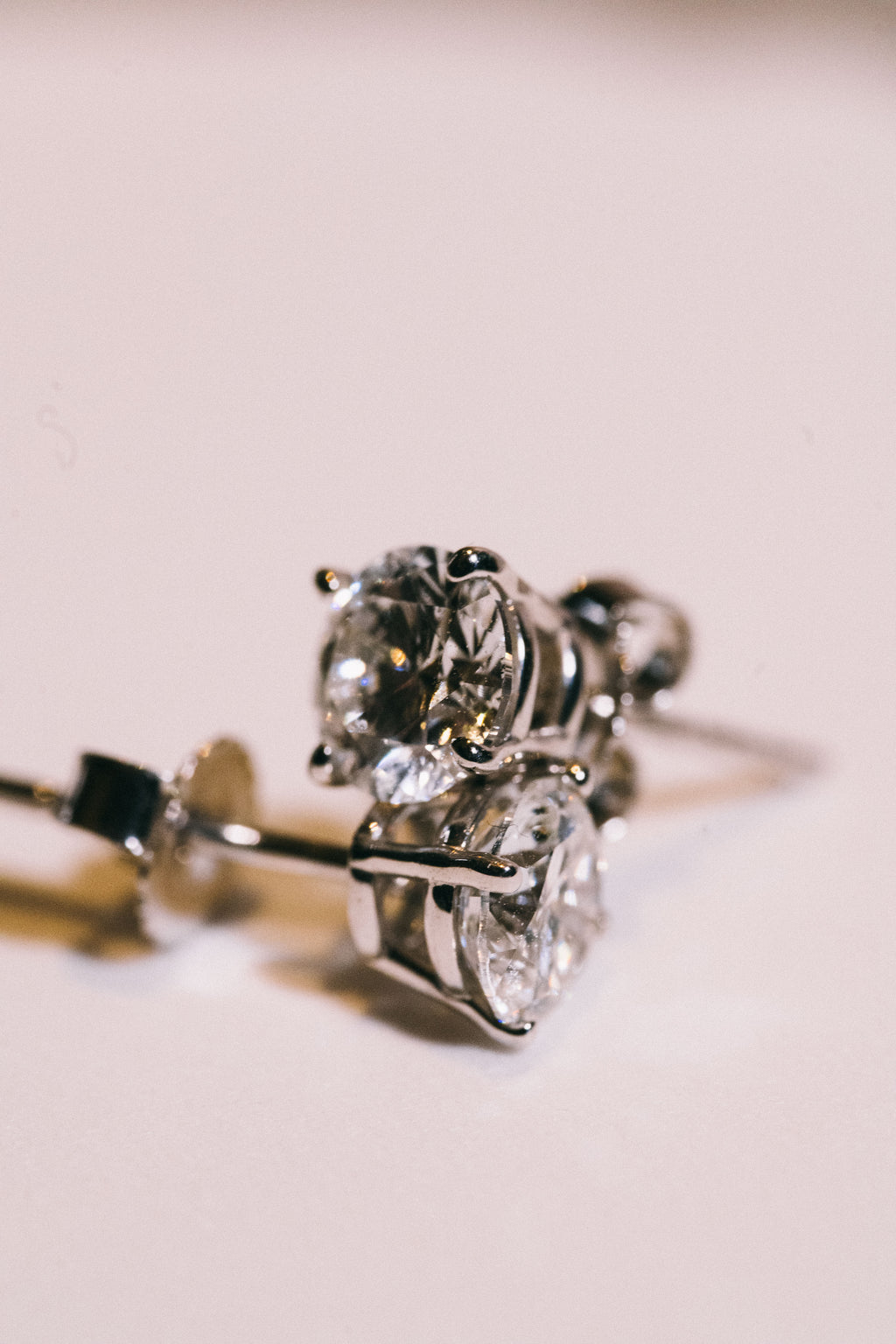 14k Lab Diamond Earrings