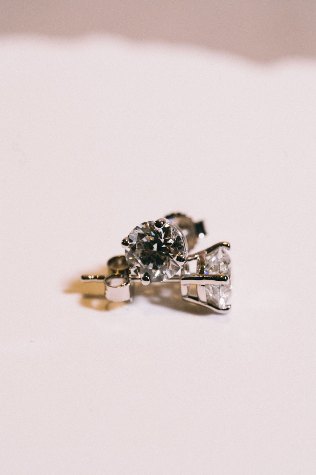 14k Lab Diamond Earrings