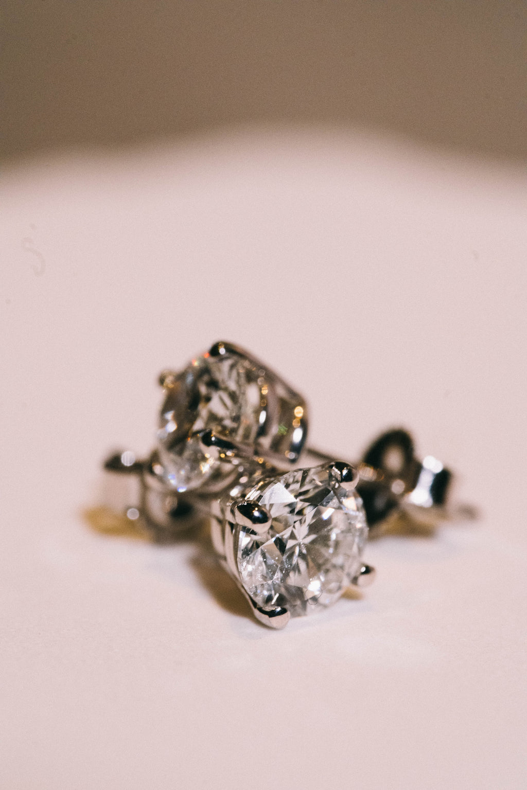 14k Lab Diamond Earrings