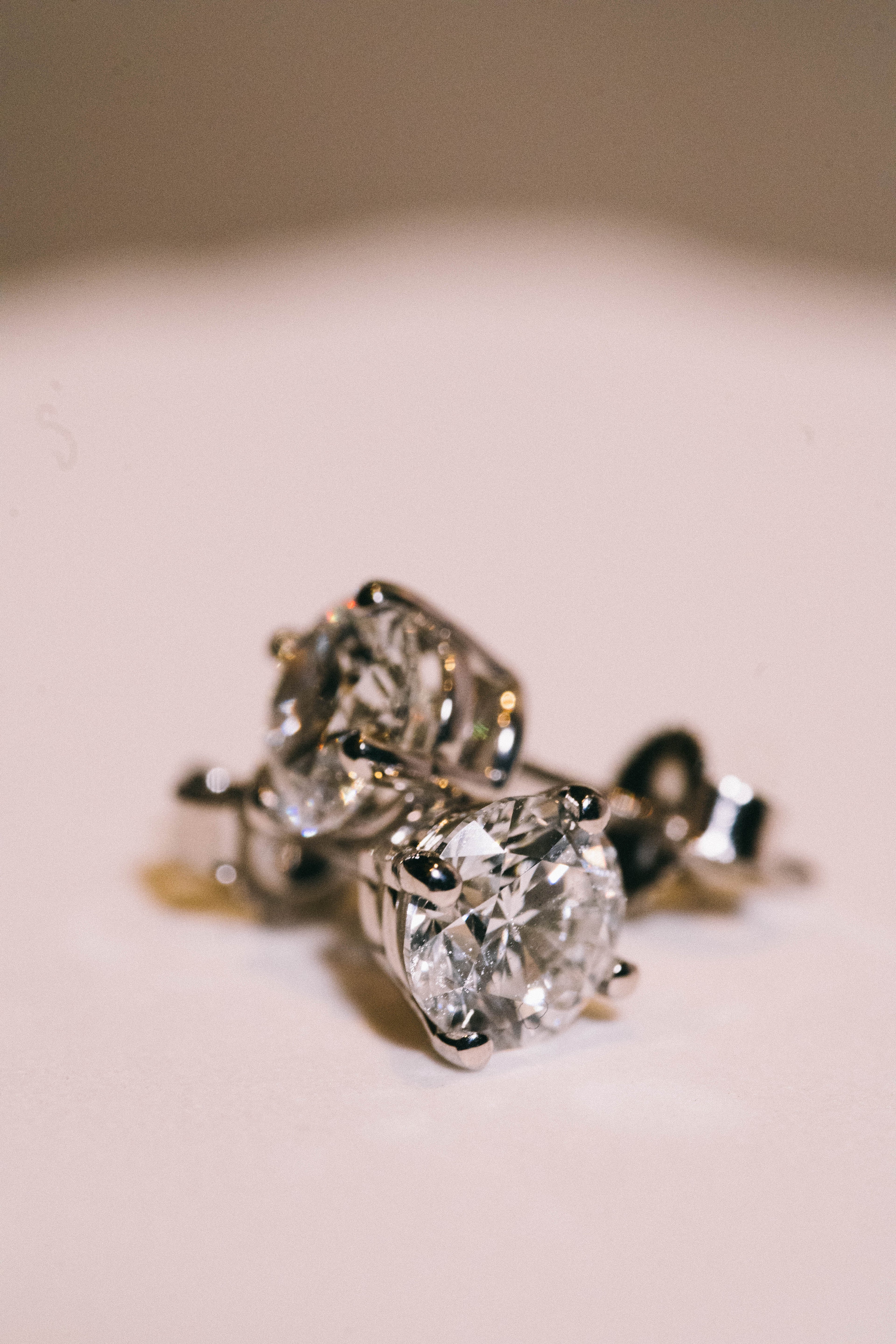 14k Lab Diamond Earrings