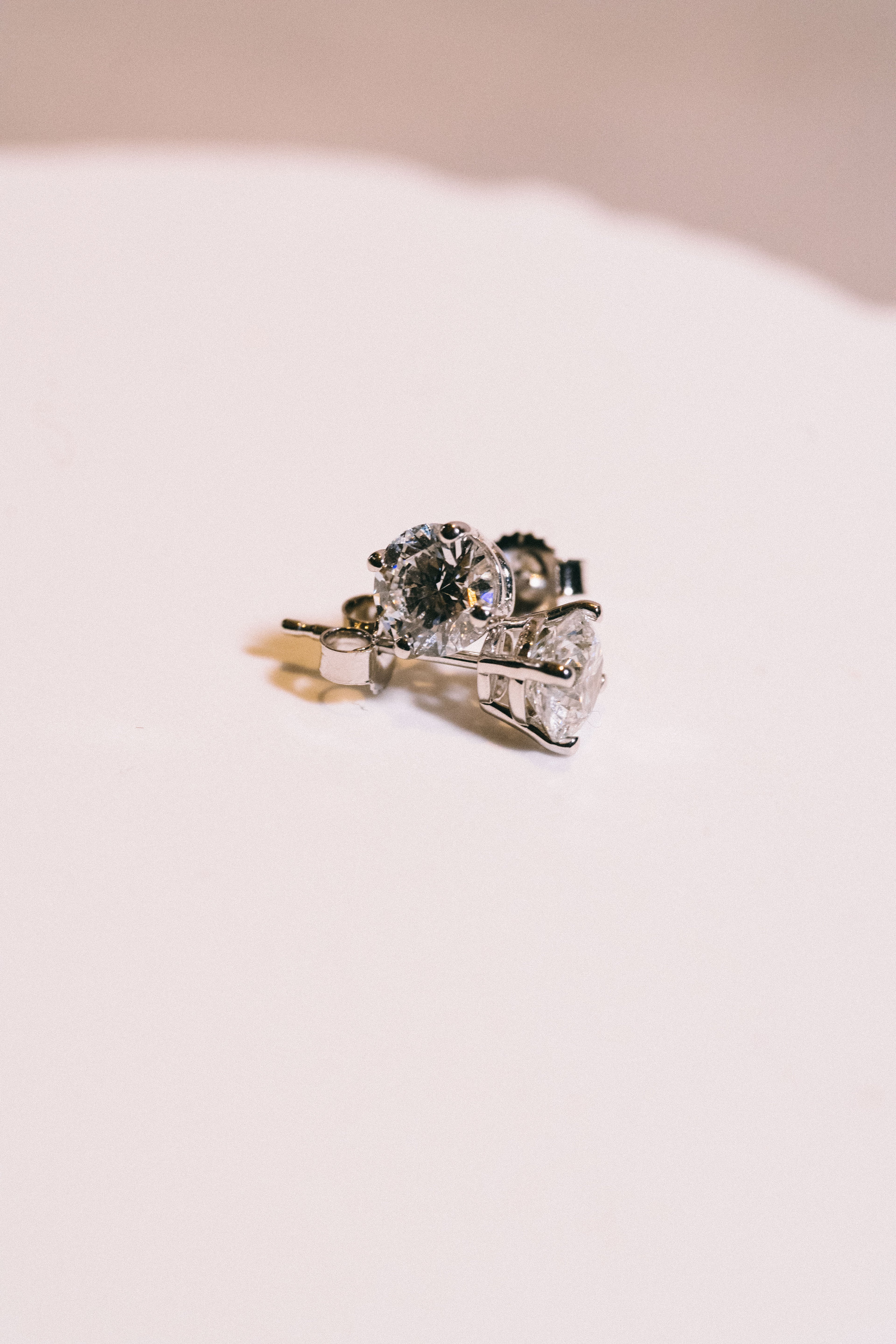 14k Lab Diamond Earrings