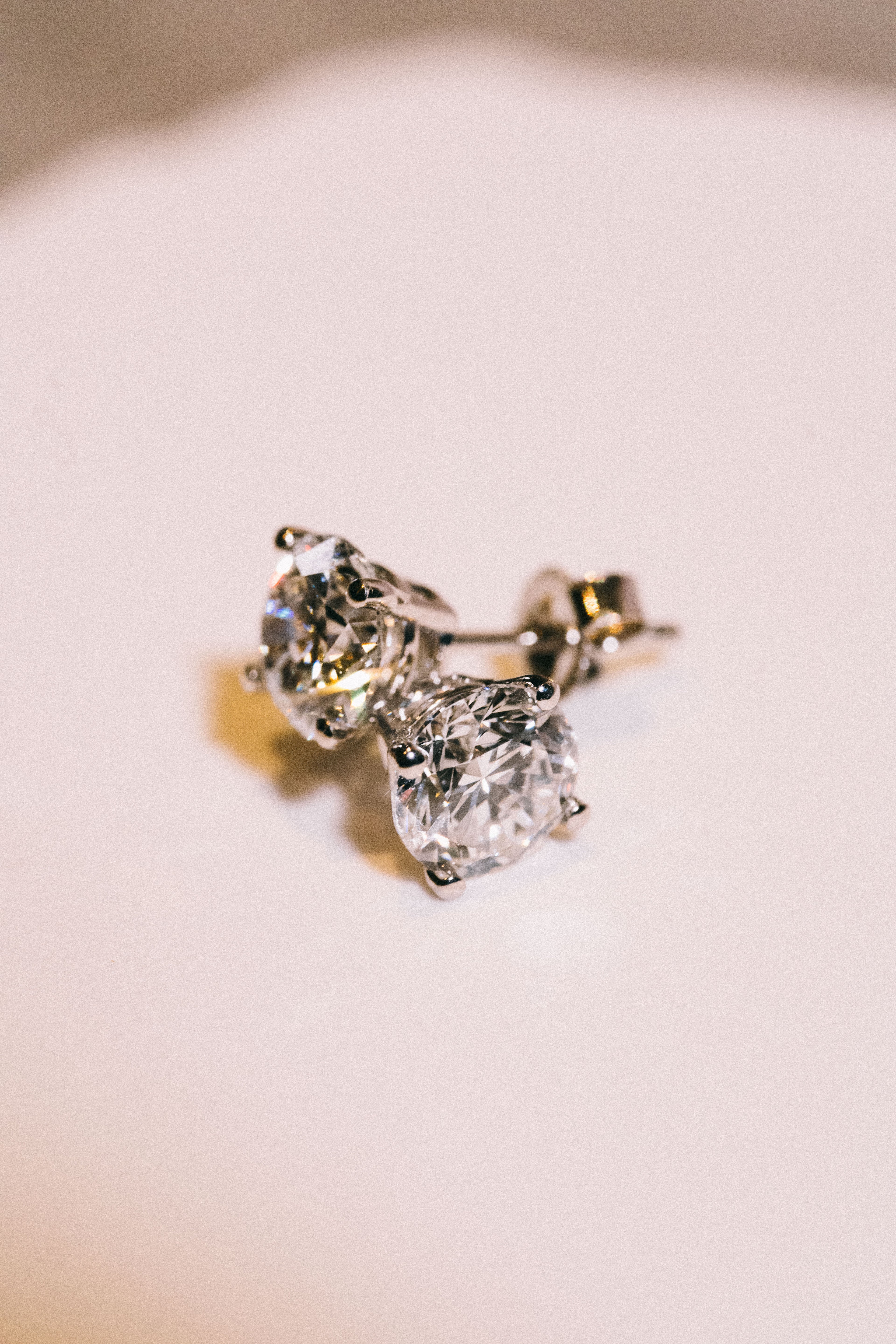 14k Lab Diamond Earrings