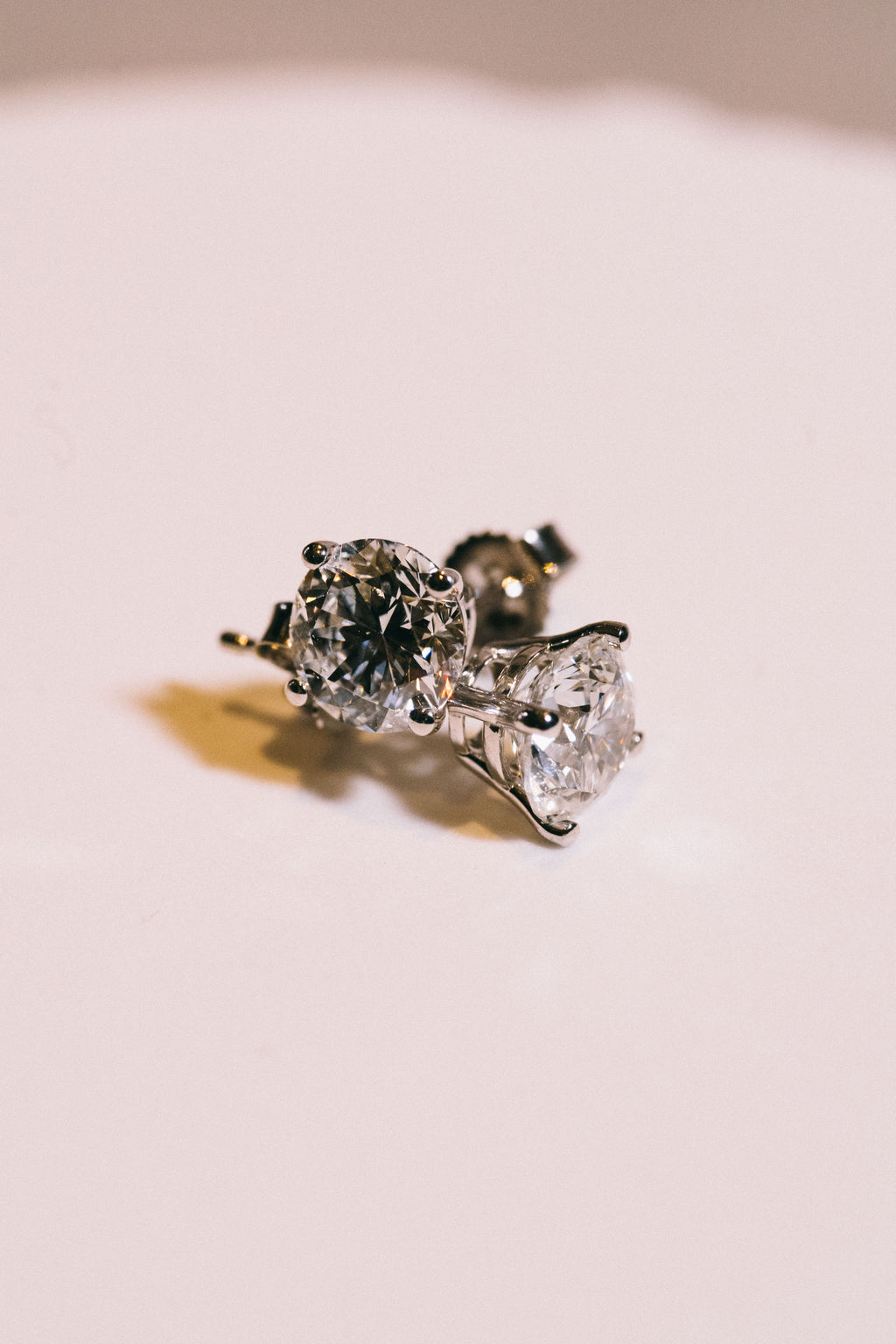 14k Lab Diamond Earrings